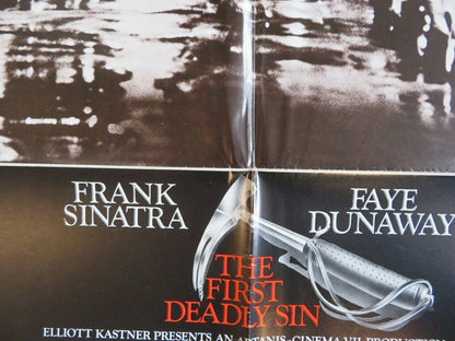 THE FIRST DEADLY SIN US ONE SHEET POSTER FRANK SINATRA FAYA DUNAWAY 1980