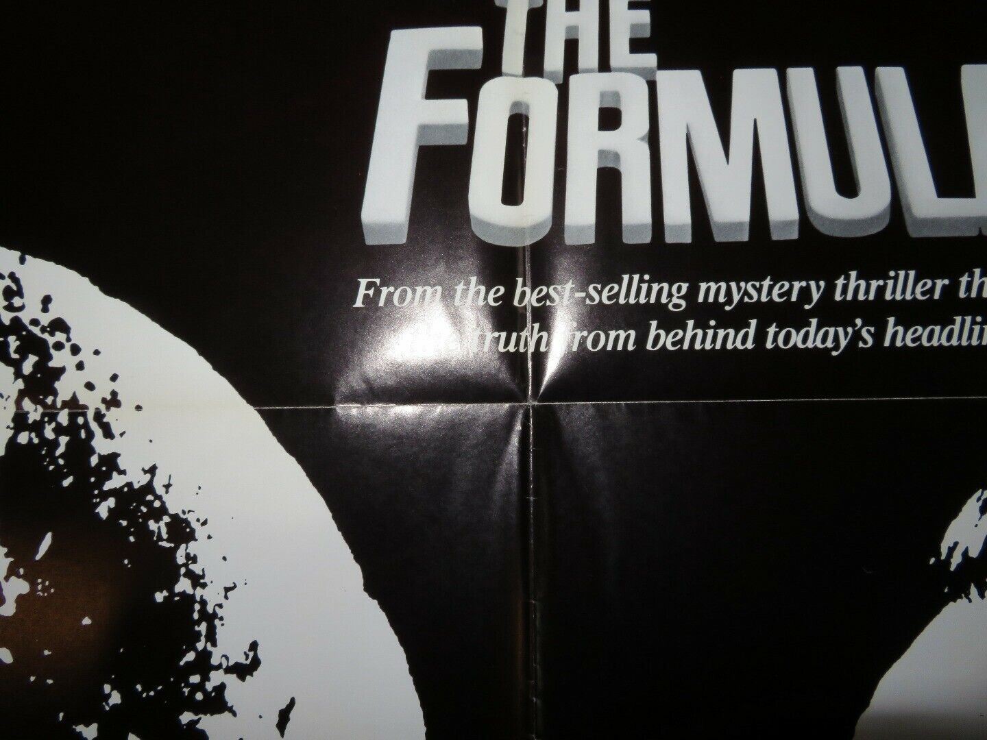 FORMULA US ONE SHEET POSTER GEROGE C.SCOTT MARLON BRANDO 1980