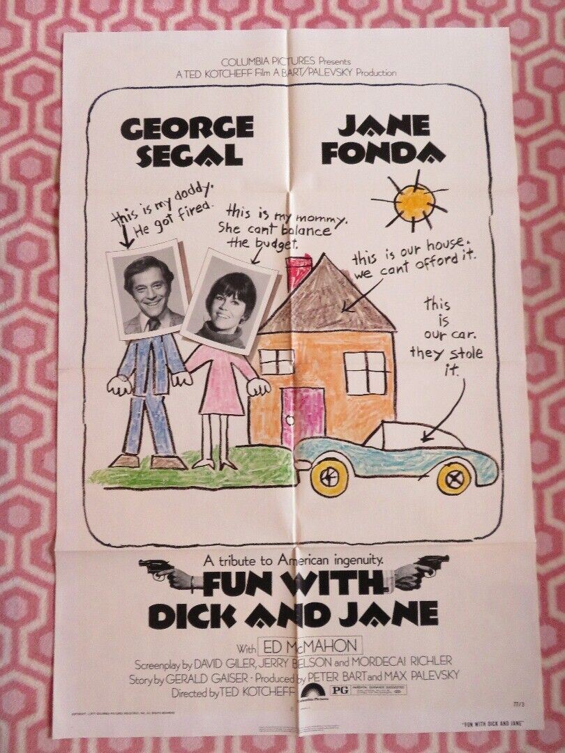 FUN WITH DICK AND JANE US ONE SHEET POSTER GEORGE SEGAL JANE FONDA 1977