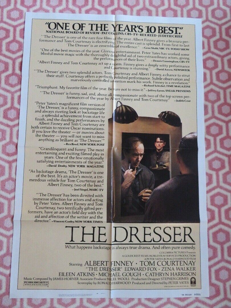 THE DRESSER  US ONE SHEET POSTER ALBERT FINNEY TOM COURTENAY 1984