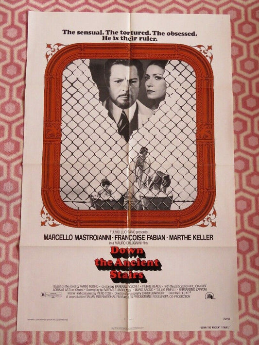 DOWN THE ANCIENT STAIRS US ONE SHEET POSTER MARCELLO MASTROIANNI 1975