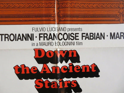 DOWN THE ANCIENT STAIRS US ONE SHEET POSTER MARCELLO MASTROIANNI 1975