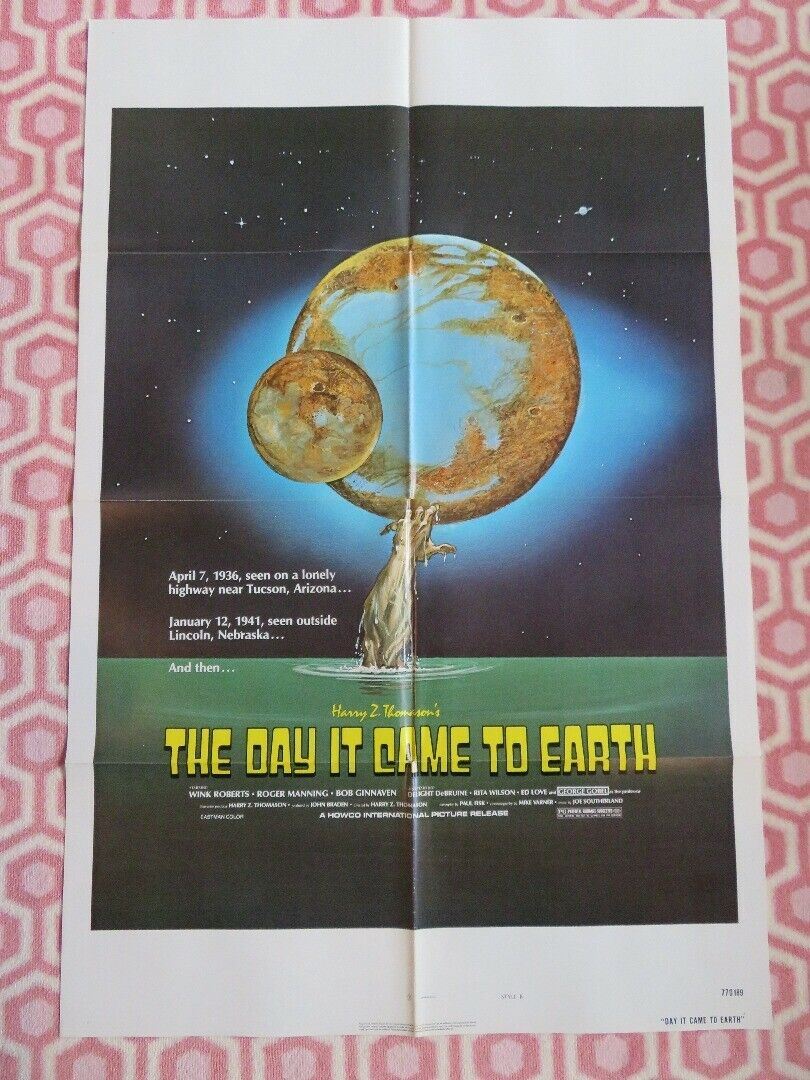 DAY IT CAME TO EARTH US ONE SHEET POSTER WINK ROBERTS ROGER MANNING 1977