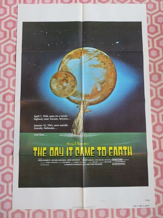 DAY IT CAME TO EARTH US ONE SHEET POSTER WINK ROBERTS ROGER MANNING 1977