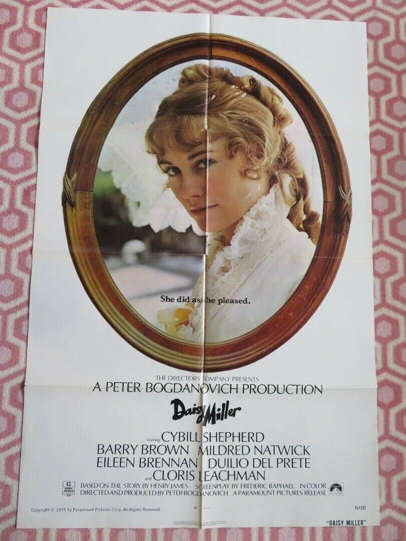 DAISY MILLER US ONE SHEET POSTER CYBILL SHEPHERD BARRY BROWN 1974