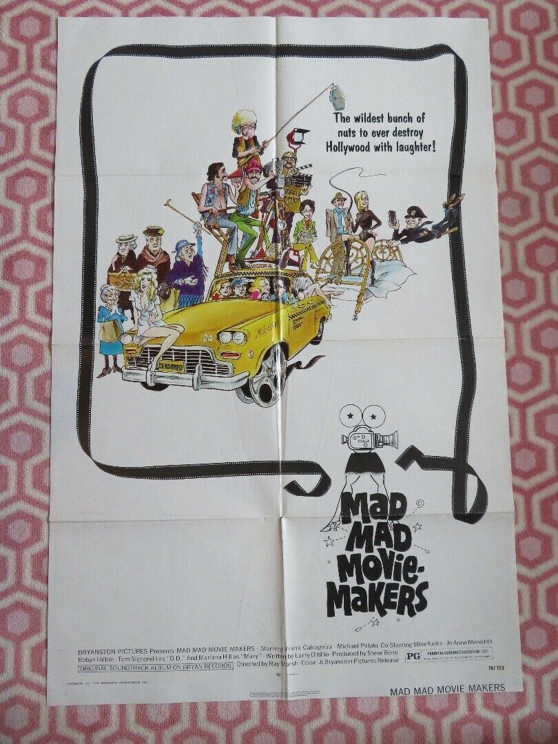 THOSE MAD MAD MOVIE MAKERS US ONE SHEET POSTER FRANK CALCAGNINI 1974