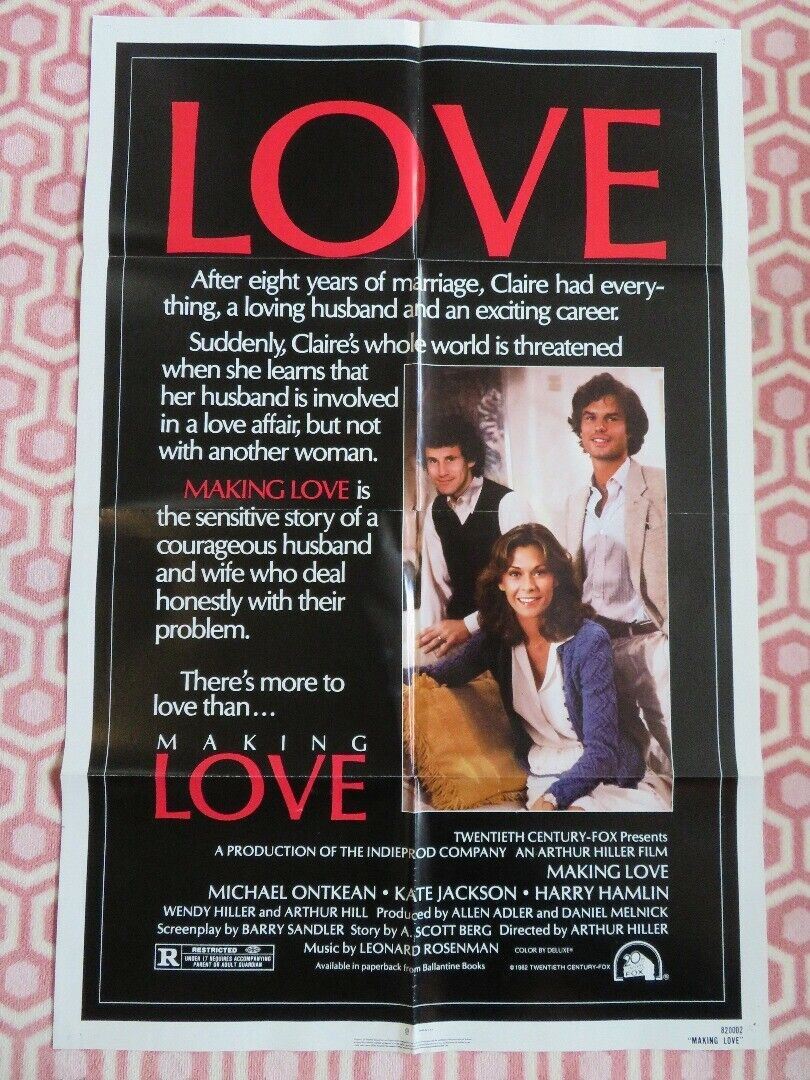 MAKING LOVE US ONE SHEET POSTER MICHEAL ONTKEAN KATE JACKSON 1982