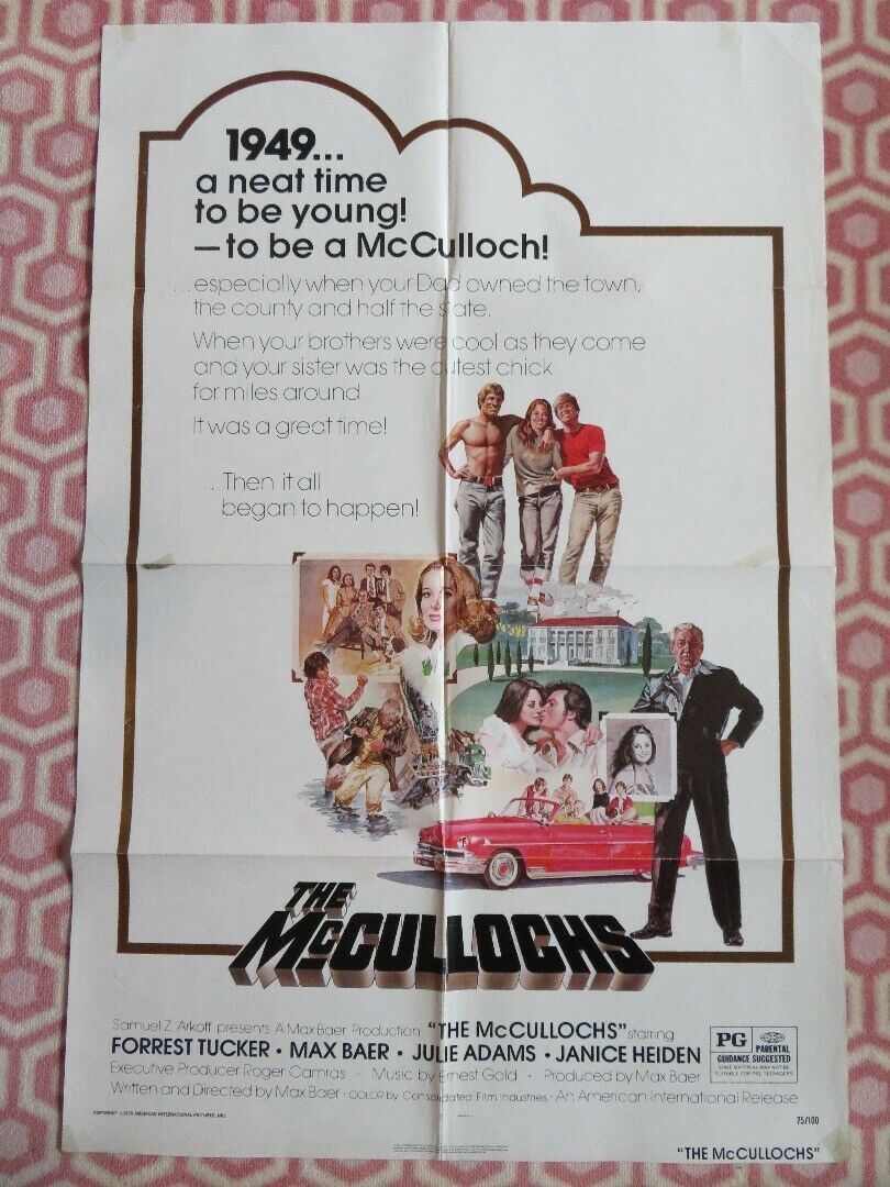 THE MCCULLOCHS  US ONE SHEET POSTER FORREST TUCKER MAX BAER 1975