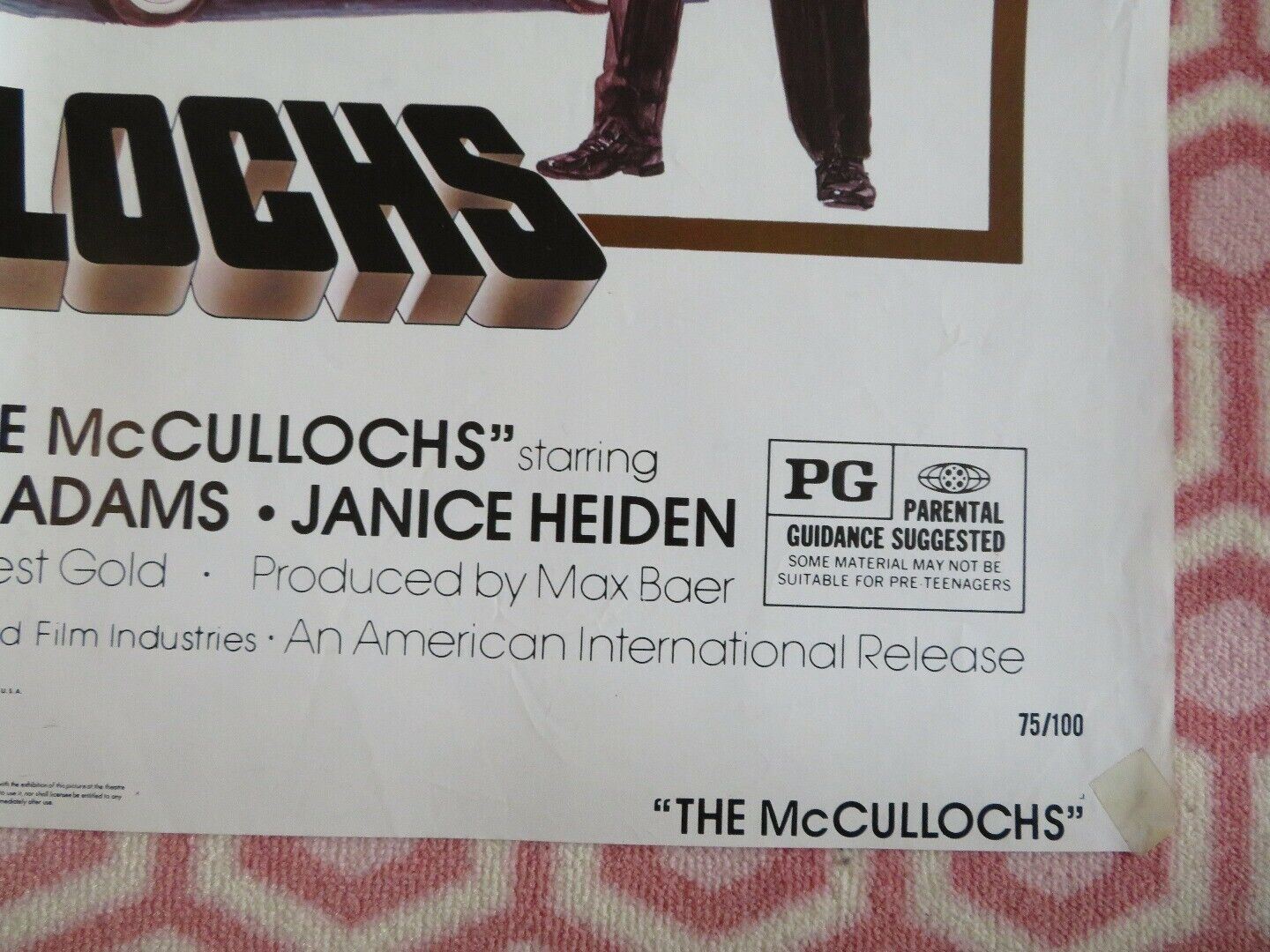 THE MCCULLOCHS  US ONE SHEET POSTER FORREST TUCKER MAX BAER 1975