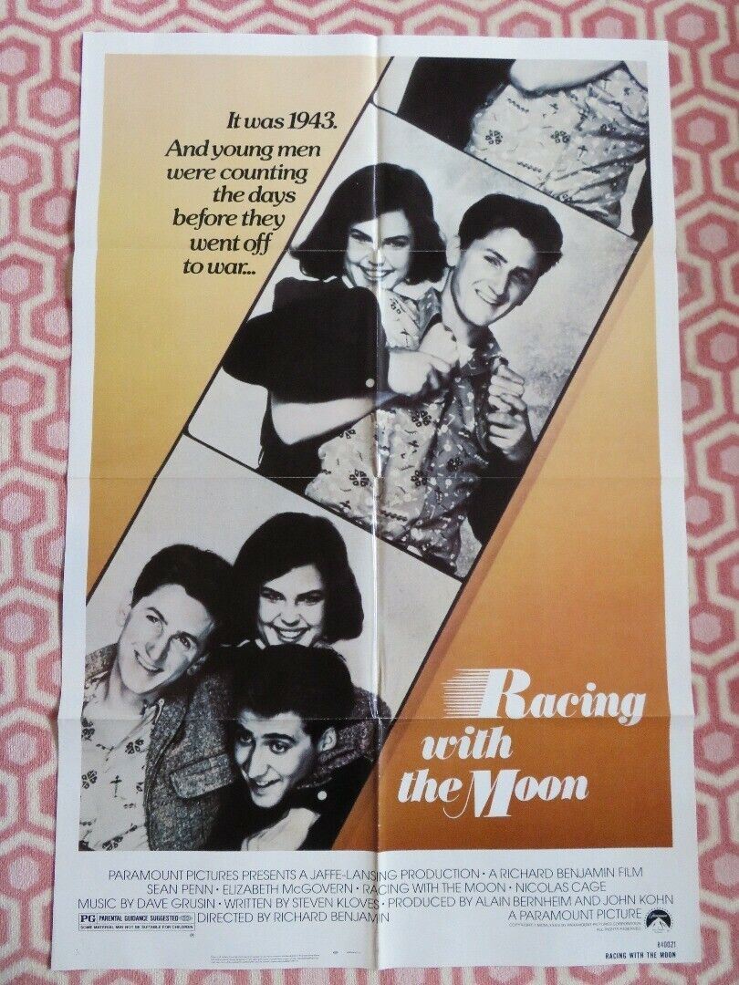 RACING WITH THE MOON  US ONE SHEET POSTER NICOLAS CAGE SEAN PENN 1984