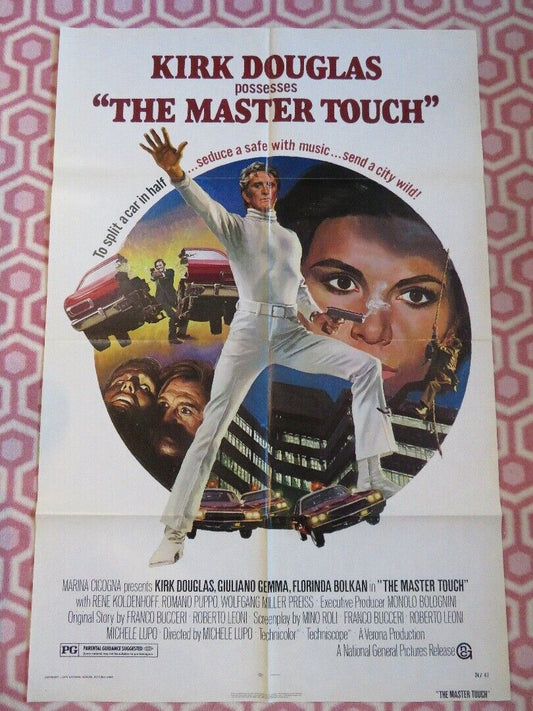 THE MASTER TOUCH  US ONE SHEET POSTER KIRK DOUGLAS GIULIANO GEMMA 1972