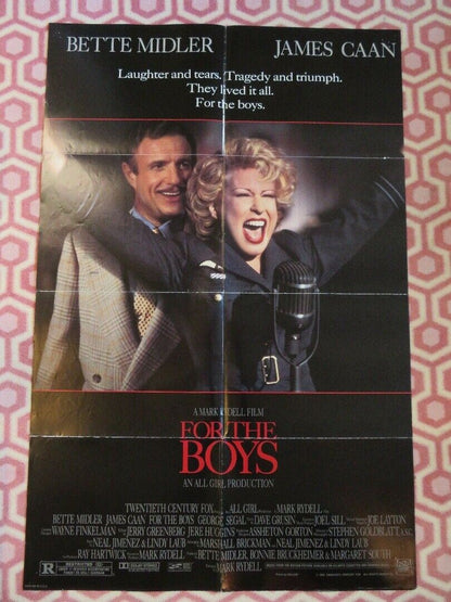 FOR THE BOYS  US ONE SHEET POSTER BETTE MIDLER JAMES CAAN 1991