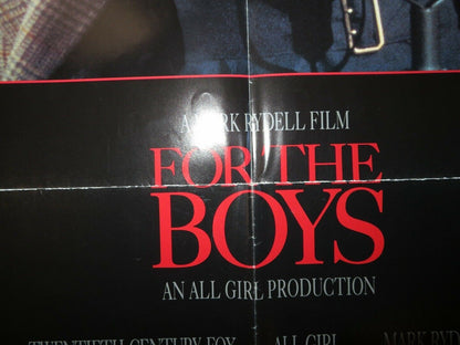 FOR THE BOYS  US ONE SHEET POSTER BETTE MIDLER JAMES CAAN 1991