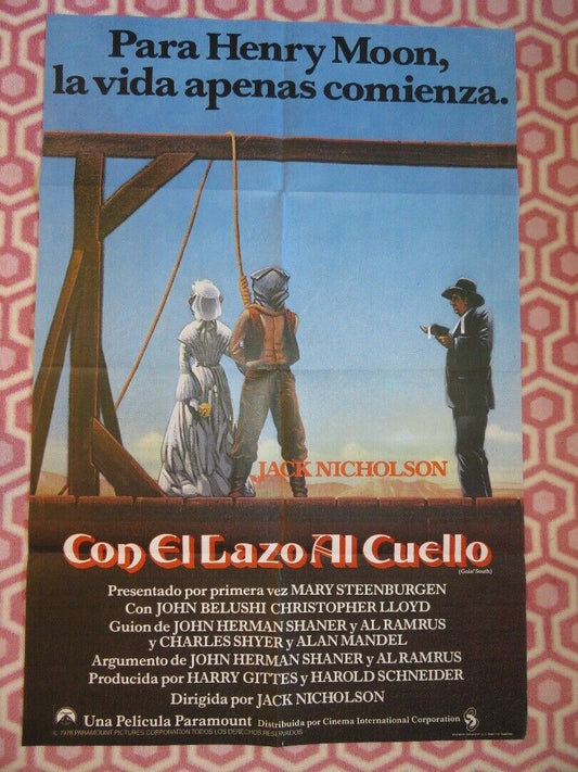 GOIN' SOUTH US ONE SHEET POSTER  LATIN AMERICAN JACK NICOLSON 1978