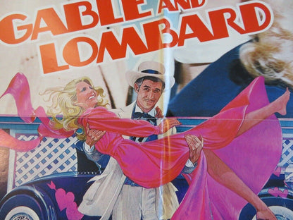 GABLE AND LOMBARD US ONE SHEET POSTER  JAMES BROLIN 1976