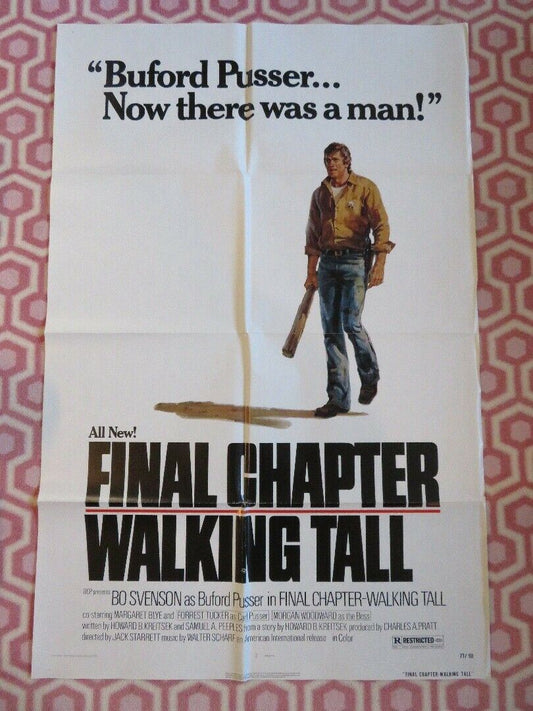 FINAL CHAPTER- WALKING TALL US ONE SHEET POSTER BO SVENSON MARGARET BLYE 1977