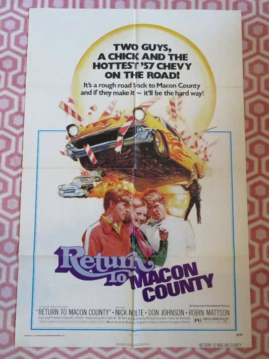 RETURN TO MACON COUNTRY US ONE SHEET POSTER NICK NOLTE DON JOHNSON 1975