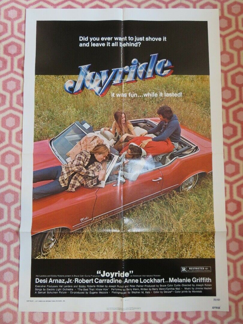 JOYRIDE US ONE SHEET POSTER DESI ARNAZ,JR. ROBERT CARRADINE 1977