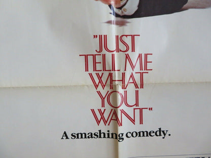 JUST TELL ME WHAT YOU WANT US ONE SHEET POSTER ALI MACGRAW ALAN KING 1980