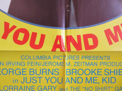 JUST YOU AND ME KID US ONE SHEET POSTER BROOKE SHIELD GEORGE BURNS 1979