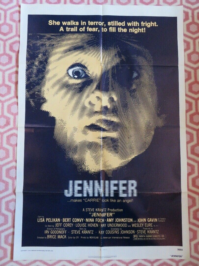 JENNIFER US ONE SHEET POSTER LISA PELIKAN BERT CONVY 1978