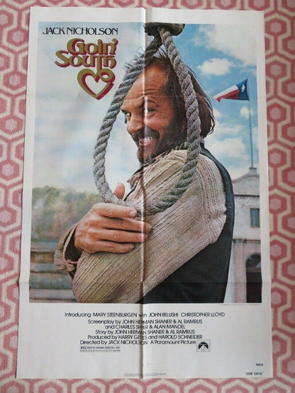 GOIN' SOUTH US ONE SHEET POSTER JACK NICHOLSON JOHN BELSHI 1978