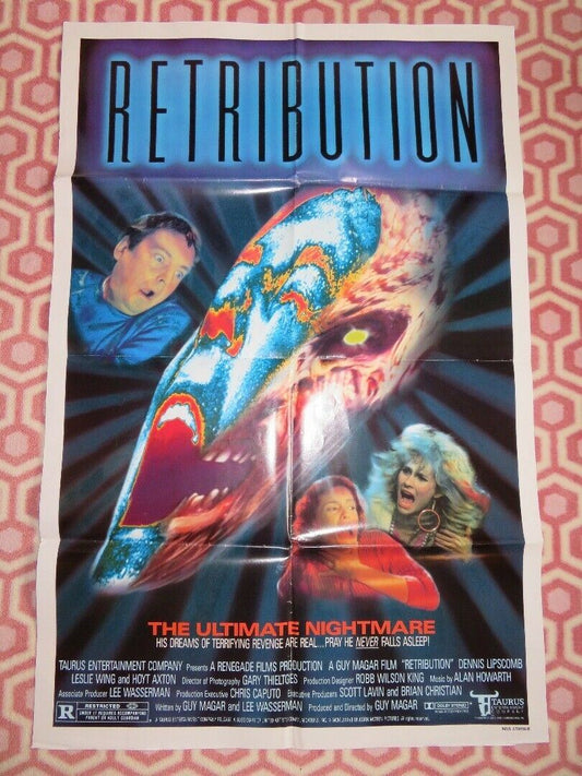 RETRIBUTION US ONE SHEET POSTER DENNIS LIPSCOMB 1987