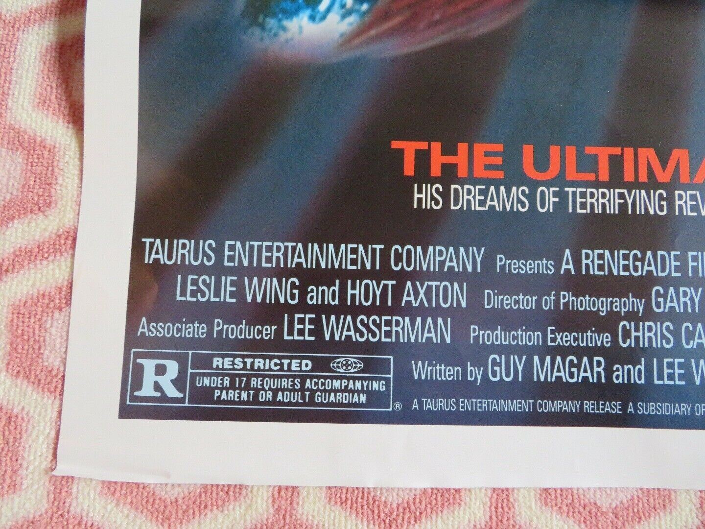 RETRIBUTION US ONE SHEET POSTER DENNIS LIPSCOMB 1987