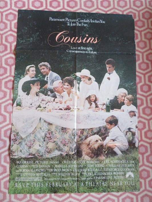 COUSINS US ONE SHEET POSTER TED DANSON ISABELLA ROSSELLINI 1989