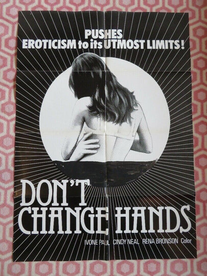 DON'T CHANGE HANDS / Fornicon US ONE SHEET POSTER IVONE PAUL CINDY NEAL 1971