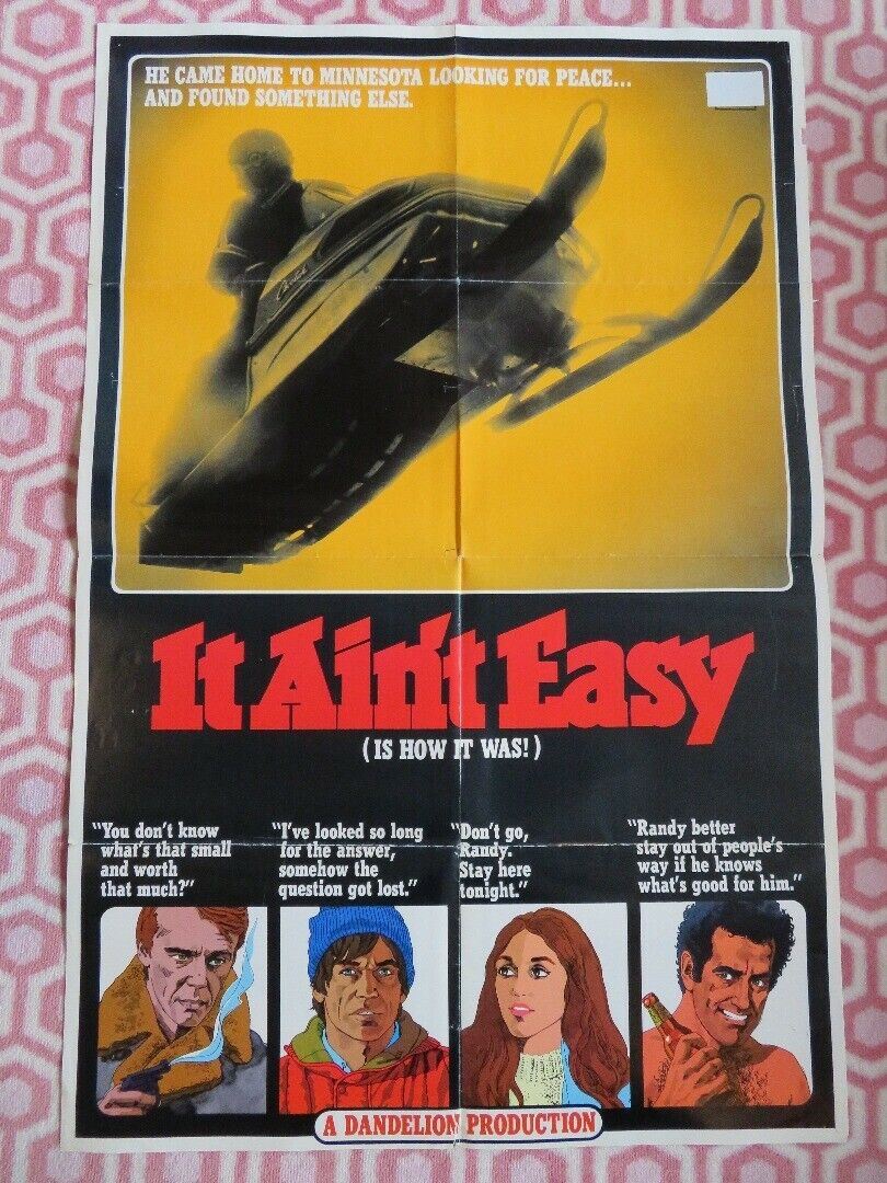 IT AIN'T EASY/ WINNIPEG RUN / INTO THE STORM US ONE SHEET POSTER HENRIKEN 1972