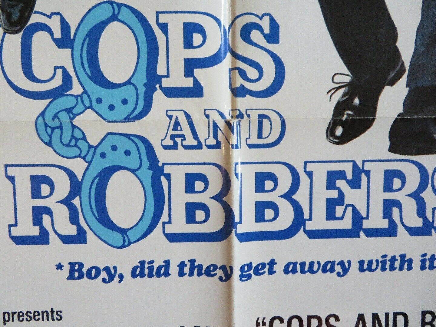 COPS AND ROBBERS US ONE SHEET POSTER CLIFF GORMAN JOSEPH BOLOGNA 1973