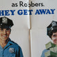 COPS AND ROBBERS US ONE SHEET POSTER CLIFF GORMAN JOSEPH BOLOGNA 1973