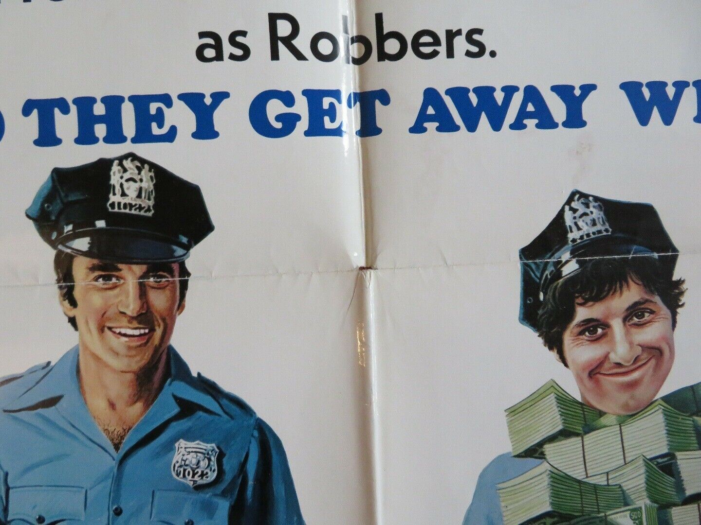 COPS AND ROBBERS US ONE SHEET POSTER CLIFF GORMAN JOSEPH BOLOGNA 1973