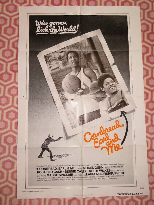 CORNBREAD, EARL & ME US ONE SHEET POSTER MOSES GUNN L.FISHBURNE1975