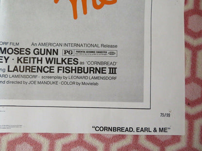 CORNBREAD, EARL & ME US ONE SHEET POSTER MOSES GUNN L.FISHBURNE1975