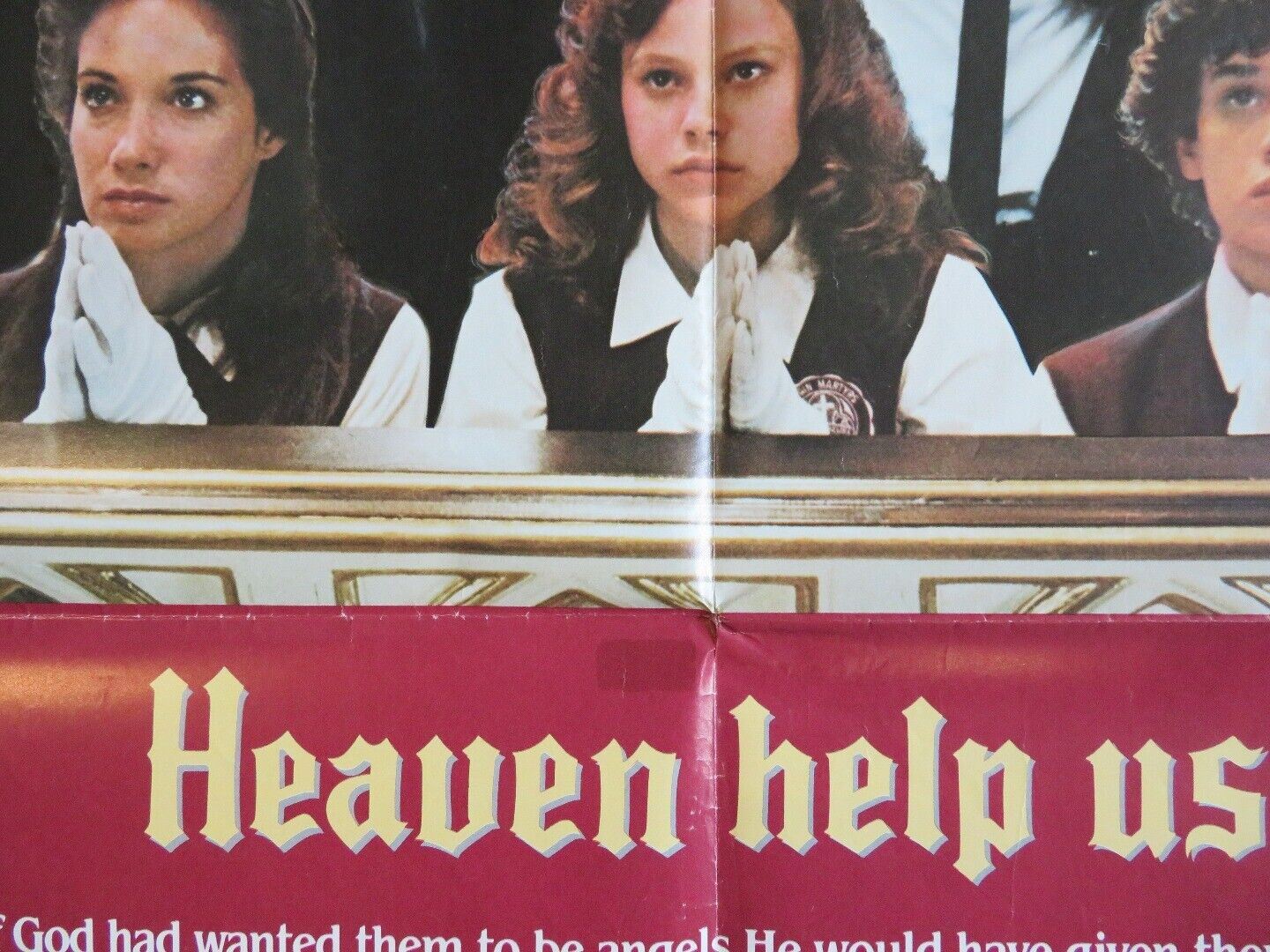 HEAVEN HELP US VIDEO VHS POSTER FOLDED ANDREW MCCARTHY 1985