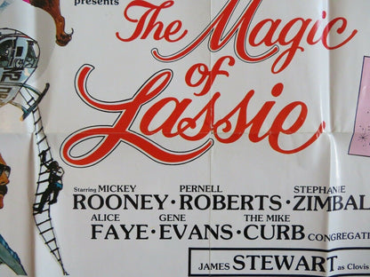 THE MAGIC OF LASSIE  US ONE SHEET POSTER MICKEY ROONEY JAMES STEWART 1978