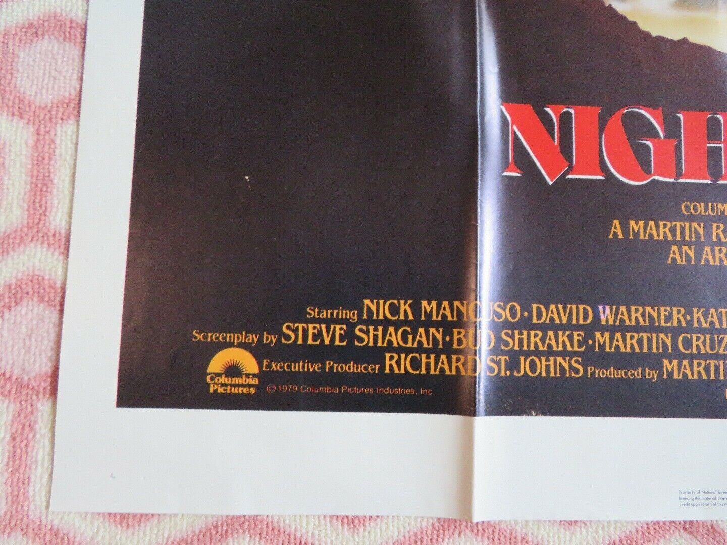 NIGHTWING US ONE SHEET POSTER NICK MANCUSO DAVID WARNER 1979