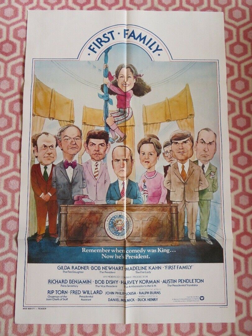 FIRST FAMILY TEASER  US ONE SHEET POSTER GILDA RADNER BOB NEWHART 1980