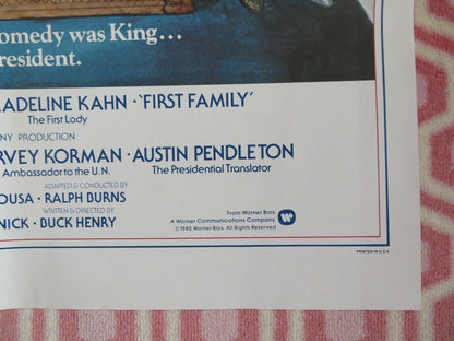 FIRST FAMILY TEASER  US ONE SHEET POSTER GILDA RADNER BOB NEWHART 1980