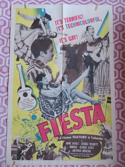 FIESTA US ONE SHEET POSTER ANNE AYARS GEORGE NEGRETE 1941