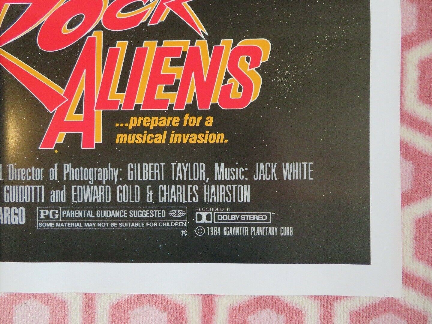 VOYAGE OF THE ROCK ALIENS US ONE SHEET POSTER PIA ZADORA TOM NOLAND 1984