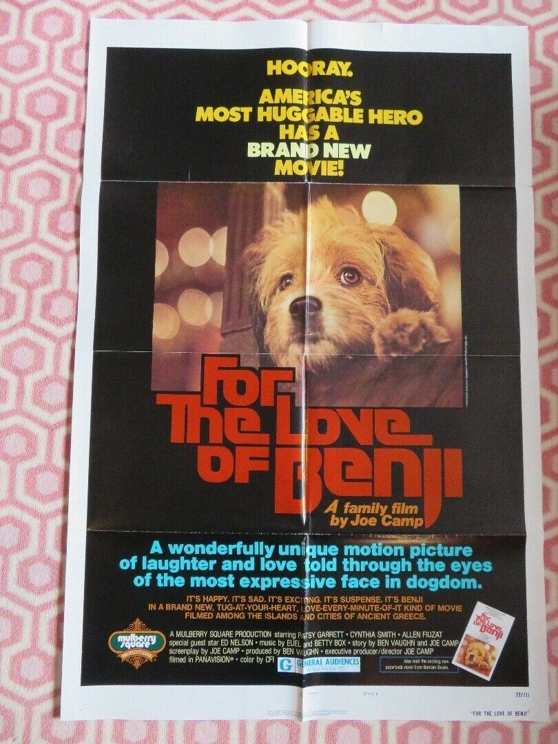 FOR THE LOVE OF BENJI STYLE B US ONE SHEET POSTER PATSY GARRETT 1977