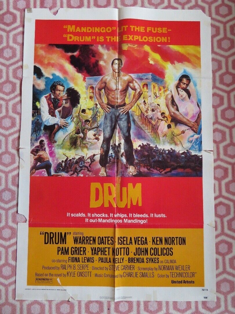 DRUM US ONE SHEET POSTER WARREN OATES ISELA VEGA 1976