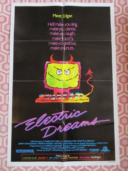 ELECTRIC DREAMS US ONE SHEET POSTER LENNY VON DOHLEN 1984