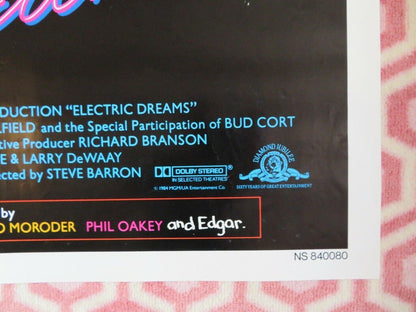 ELECTRIC DREAMS US ONE SHEET POSTER LENNY VON DOHLEN 1984