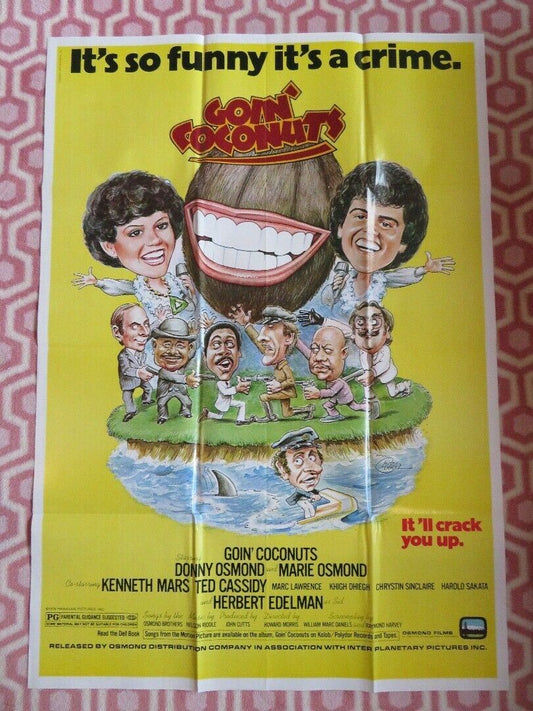 GOIN' COCONUTS  US ONE SHEET POSTER DONNY & MARIE OSMOND 1978