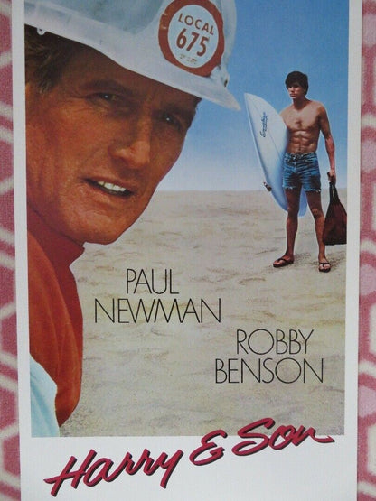 HARRY & SON US INSERT (14"x 36") POSTER PAUL NEWMAN ROBBY BENSON 1984