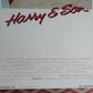 HARRY & SON US INSERT (14"x 36") POSTER PAUL NEWMAN ROBBY BENSON 1984